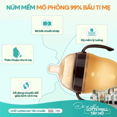 Bình Sữa Silicon Kamidi An Toàn Bé Sơ Sinh, Chống Sặc Đầy Hơi, Giá 425.360 VND 3