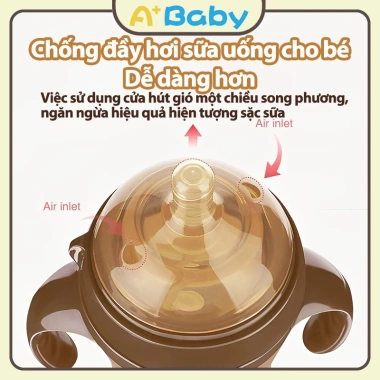 Bình Sữa Silicon Nano 240ml/150ml Giúp bé cai sữa, có tay cầm, giảm giá 34k