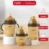 Bình sữa Silicon siêu mềm, cổ rộng, chống sặc, chống đầy hơi, tay cầm hỗ trợ tiêu hoá bé