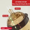 Bình sữa Silicon siêu mềm, cổ rộng, chống sặc, chống đầy hơi, tay cầm hỗ trợ tiêu hoá bé 5