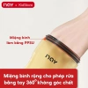 Bình sữa Silicon siêu mềm, cổ rộng, chống sặc, chống đầy hơi, tay cầm hỗ trợ tiêu hoá bé 8