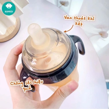 Bình sữa silicone cao cấp Kamidi cho bé sơ sinh - Chống sặc, đầy hơi, an toàn 399k 3