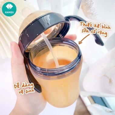 Bình sữa silicone cao cấp Kamidi cho bé sơ sinh - Chống sặc, đầy hơi, an toàn 399k 5