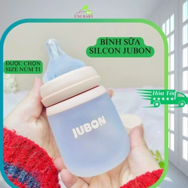 Bình sữa silicone Jubon cổ rộng size núm ti A399 - giảm còn 200.000₫