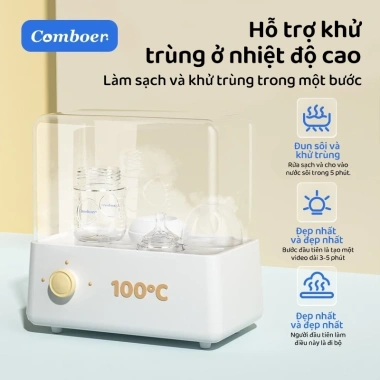 Bình sữa sơ sinh Comboer cổ rộng không BPA 150ml-330ml núm 5.5cm - Giá 28.000đ