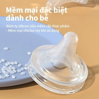Bình sữa thủy tinh BABY PAL cổ rộng 80/160ml cho bé sơ sinh - Giá ưu đãi 89.000đ