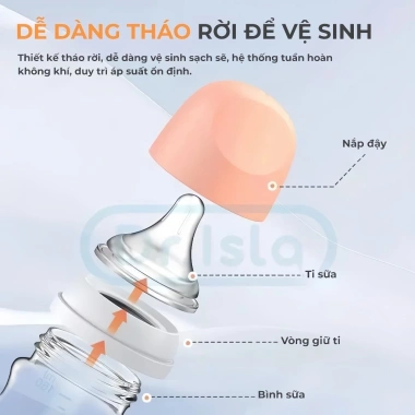 Bình sữa thủy tinh BABY PAL cổ rộng 80/160ml cho bé sơ sinh - Giá ưu đãi 89.000đ