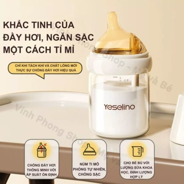 Bình sữa thủy tinh chống sặc cho bé – Núm ti mềm 80/160/240ml, giảm giá 150k 4 Bình sữa thủy tinh chống sặc cho bé – Núm ti mềm 80/160/240ml, giảm giá 150k 4