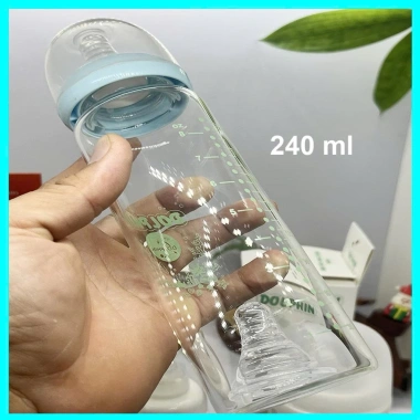 Bình sữa thủy tinh Dolphin 120ml/180ml/240ml cổ hẹp & rộng - An toàn, giá 76.000₫ 4 Bình sữa thủy tinh Dolphin 120ml/180ml/240ml cổ hẹp & rộng - An toàn, giá 76.000₫ 4