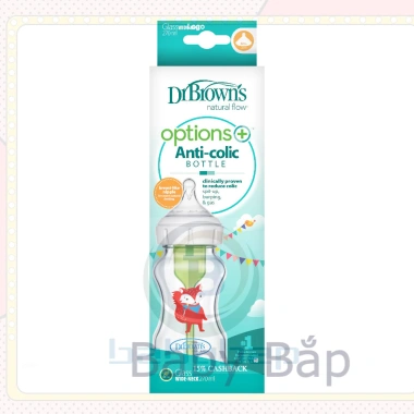 Bình sữa thuỷ tinh Dr Brown's Option Plus cổ rộng 150ml 270ml - Giá ưu đãi 395.000đ 5