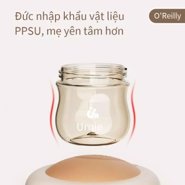Bình sữa thủy tinh mini cho trẻ sơ sinh - Chống sặc Bionic, đầu núm vú