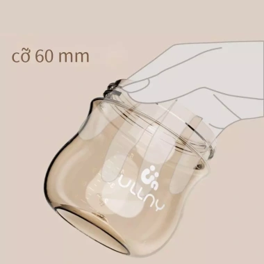 Bình sữa thủy tinh mini cho trẻ sơ sinh - Chống sặc Bionic, đầu núm vú
