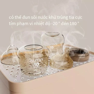 Bình sữa thủy tinh mini cho trẻ sơ sinh - Chống sặc Bionic, đầu núm vú