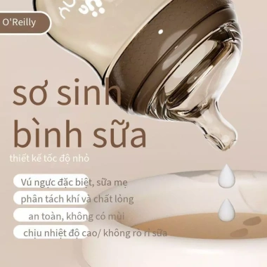Bình sữa thủy tinh mini cho trẻ sơ sinh - Chống sặc Bionic, đầu núm vú 8 Bình sữa thủy tinh mini cho trẻ sơ sinh - Chống sặc Bionic, đầu núm vú 8