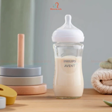 Bình sữa thủy tinh Philips Avent Natural Response 120/240ml - An toàn, giá 483k