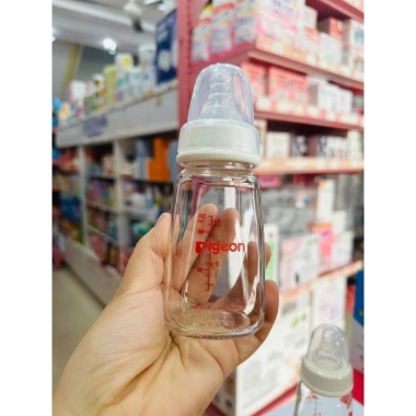 Bình sữa thủy tinh Pigeon 240ml cổ hẹp mẫu mới nhập khẩu chính hãng - 248.000₫ 8