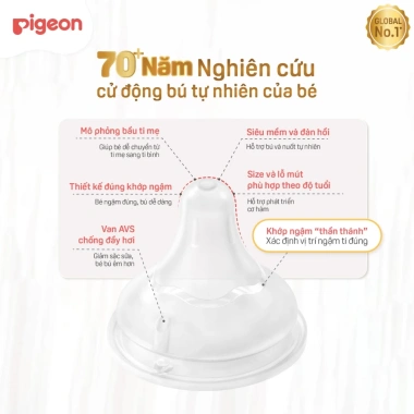 Bình sữa Thuỷ Tinh Pigeon Softouch Baby‑Friendly World 160ml‑240ml Núm siêu mềm, giá ưu đãi 539.000₫ 5 Bình sữa Thuỷ Tinh Pigeon Softouch Baby‑Friendly World 160ml‑240ml Núm siêu mềm, giá ưu đãi 539.000₫ 5