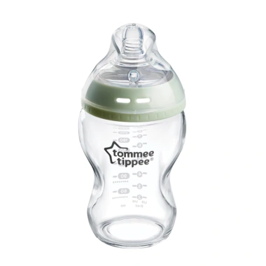 Bình sữa Tommee Tippee thuỷ tinh cổ xanh mẫu mới, van tiệt trùng lò vi sóng, 410k 3 Bình sữa Tommee Tippee thuỷ tinh cổ xanh mẫu mới, van tiệt trùng lò vi sóng, 410k 3