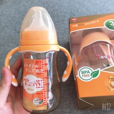 Bình sữa Toom PPSU cổ rộng, quai cầm, tặng 1 núm ty, chỉ 130.000đ 2 Bình sữa Toom PPSU cổ rộng, quai cầm, tặng 1 núm ty, chỉ 130.000đ 2