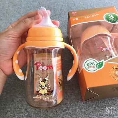 Bình sữa Toom PPSU cổ rộng, quai cầm, tặng 1 núm ty, chỉ 130.000đ