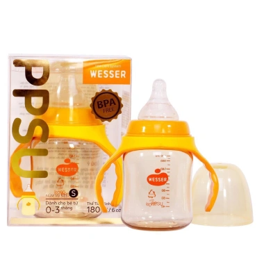 Bình Sữa WESSER PPSu 60-260ml Cổ Hẹp và Rộng - Giá ưu đãi 220k (Giá gốc 264k)