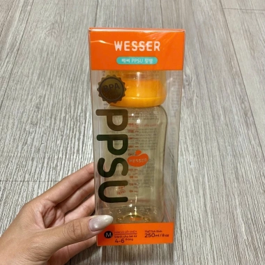 Bình sữa Wesser PPSU cổ hẹp mẫu mới 60/140/240ml, van chống sặc, giá chỉ 92.000 VND 3