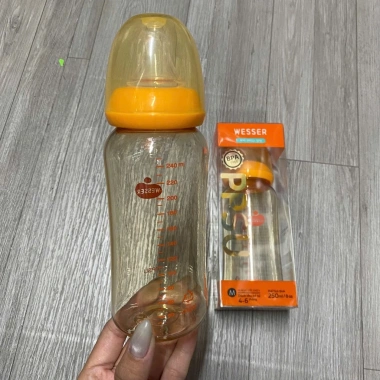 Bình sữa Wesser PPSU cổ hẹp mẫu mới 60/140/240ml, van chống sặc, giá chỉ 92.000 VND 4
