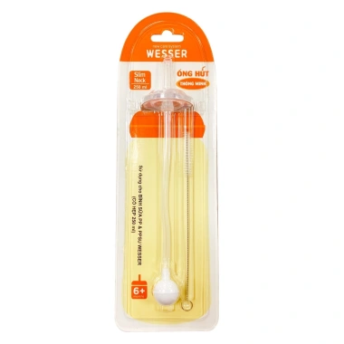 Bình sữa Wesser PPSU cổ hẹp mẫu mới 60/140/240ml, van chống sặc, giá chỉ 92.000 VND 5
