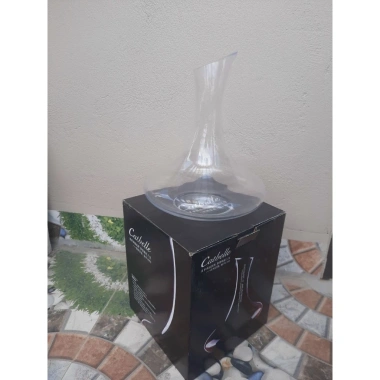 Bình thở rượu vang Decanter cổ điển miệng vát 1.600ml - Giá 285.000₫ giảm 20%