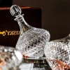 Bình thở rượu vang pha lê cao cấp 1.500ml đế xoay, rót wine glass sang trọng 2
