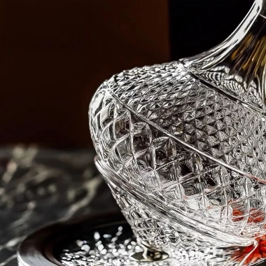 Bình thở rượu vang pha lê cao cấp 1.500ml đế xoay, rót wine glass sang trọng 6 Bình thở rượu vang pha lê cao cấp 1.500ml đế xoay, rót wine glass sang trọng 6