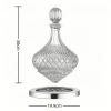Bình thở rượu vang pha lê cao cấp 1.500ml đế xoay, rót wine glass sang trọng 9