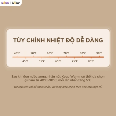 Bình Thủy Điện Bear EWB 5H30C60 3L - Giữ Nhiệt, Đun Nước, Cảm Ứng, Giá 1.48 triệu 8