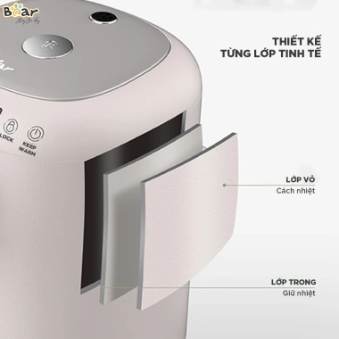 Bình Thủy Điện Bear KE B30V1 3L - Đun Sôi, Khử Clo, Giữ Ấm, Hẹn Giờ, 1,480,000₫ 6