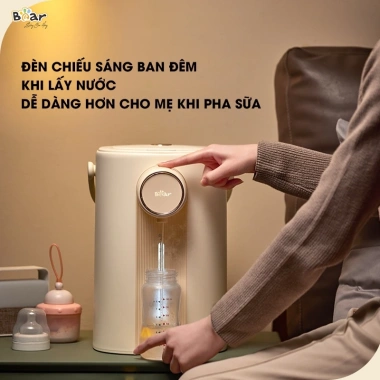 Bình Thủy Điện Bear SB BTD5L 5L - Đun sôi nhanh, giữ nhiệt, 11 mức, khử clo, giá 1.66 triệu