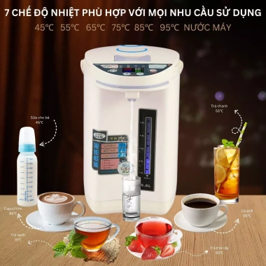 Bình thủy điện thông minh KAW K6 - Đun sôi nhanh, giữ ấm, 7 chế độ nhiệt, màn hình LED, 849.300₫