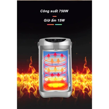 Bình thủy điện thông minh KAW K6 - Đun sôi nhanh, giữ ấm, 7 chế độ nhiệt, màn hình LED, 849.300₫