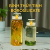 Bình thuỷ tinh cao cấp chia vạch, nắp bật tiện lợi, ống hút 750‑1.000ml – Giá 80.000₫ 2