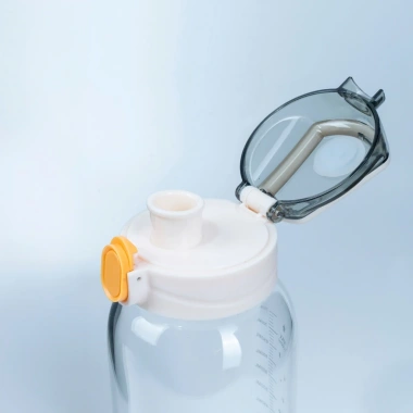 Bình thuỷ tinh cao cấp chia vạch, nắp bật tiện lợi, ống hút 750‑1.000ml – Giá 80.000₫ 5