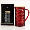Bình Thủy Tinh CRISTA HOME 1L Vân Caro Nắp Tre - Decor Sang Trọng, Quà Tặng 365k 2