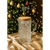 Bình Thủy Tinh CRISTA HOME 1L Vân Caro Nắp Tre - Decor Sang Trọng, Quà Tặng 365k 9