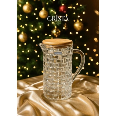 Bình Thủy Tinh CRISTA HOME 1L Vân Caro Nắp Tre - Decor Sang Trọng, Quà Tặng 365k 9 Bình Thủy Tinh CRISTA HOME 1L Vân Caro Nắp Tre - Decor Sang Trọng, Quà Tặng 365k 9
