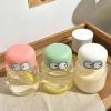 Bình Thủy Tinh Đôi Mắt 300ml Phong Cách Hàn Quốc, Chịu Nhiệt, Giá 13.998 VND 2