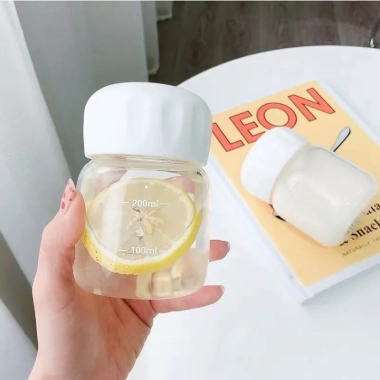 Bình Thủy Tinh Đôi Mắt 300ml Phong Cách Hàn Quốc, Chịu Nhiệt, Giá 13.998 VND 3 Bình Thủy Tinh Đôi Mắt 300ml Phong Cách Hàn Quốc, Chịu Nhiệt, Giá 13.998 VND 3