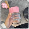 Bình Thủy Tinh Đôi Mắt 300ml Phong Cách Hàn Quốc, Chịu Nhiệt, Giá 13.998 VND 6