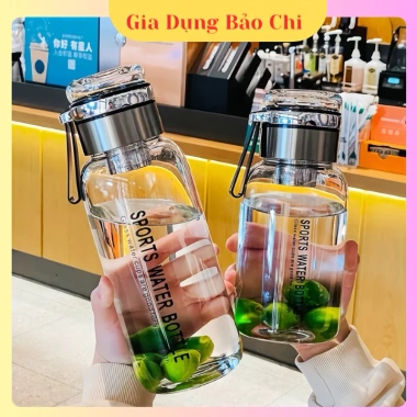 Bình thuỷ tinh pha trà có lõi lọc inox 304 tặng túi đeo, cọ vệ sinh, giá 180.000đ