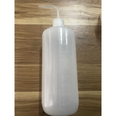 Bình tia nhựa PP 250‑1.000ml, vòi cong tiện, cho nước cất, dung dịch tẩy rửa
