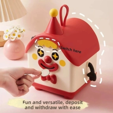 Bình tiết kiệm tiền xu NLINNI – Ngôi nhà Joker dung tích lớn, hộp nhựa bền cho trẻ 7