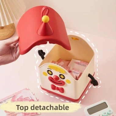 Bình tiết kiệm tiền xu NLINNI – Ngôi nhà Joker dung tích lớn, hộp nhựa bền cho trẻ 9