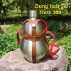 Bình tông inox 304 hình hồ lô 1,7L và 3L có túi đựng - Giá ưu đãi 229.000 VND 2